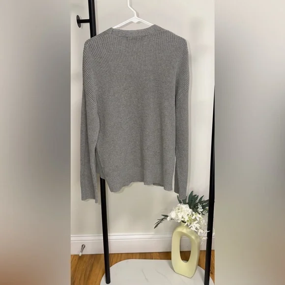 HUDSON Los Angeles | 🩶 Gray Knit Button Cardigan Women’s Sweater | Size L 🩶 - Picture 9 of 10